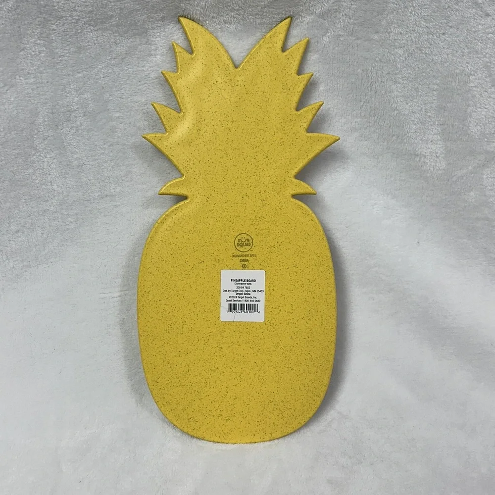Sun Squad Pineapple Shaped Serving Board Dishwasher Safe Target Brands‎ New